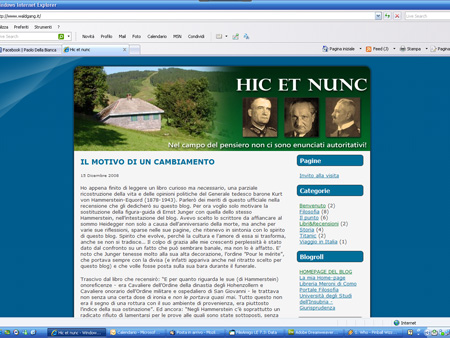 Hic et Nunc - Il blog di waldgang.it